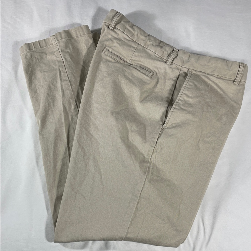 Old Navy mens stone Straight Fit flat front chino pants - size 38x30.5
